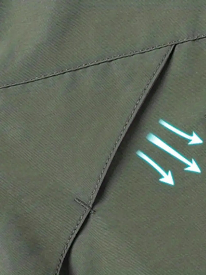 Waterproof Men's Varsity Jacket - StormGuard-Olive Green-M-State of Style