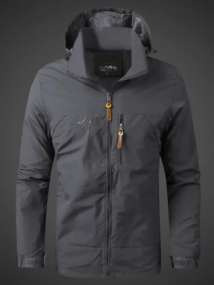 Waterproof Men's Varsity Jacket - StormGuard-Olive Green-M-State of Style