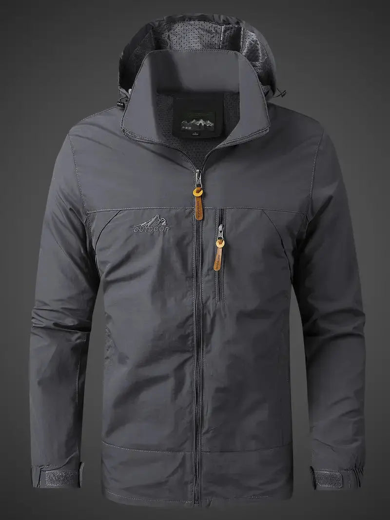 Waterproof Men's Varsity Jacket - StormGuard-Olive Green-M-State of Style