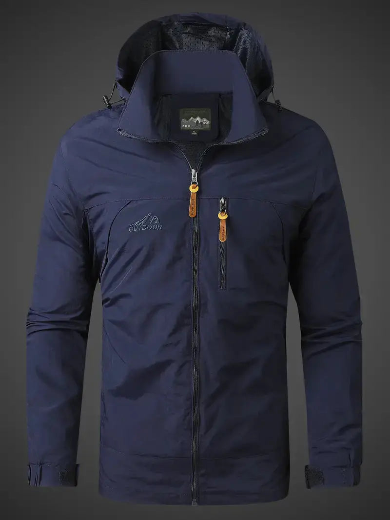 Waterproof Men's Varsity Jacket - StormGuard-Olive Green-M-State of Style
