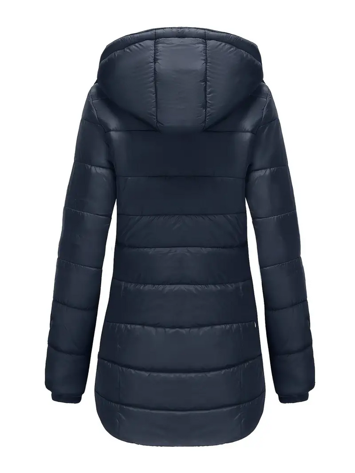 Waterproof Mid-Length Winter Jacket - Aspen-Beige-S-State of Style