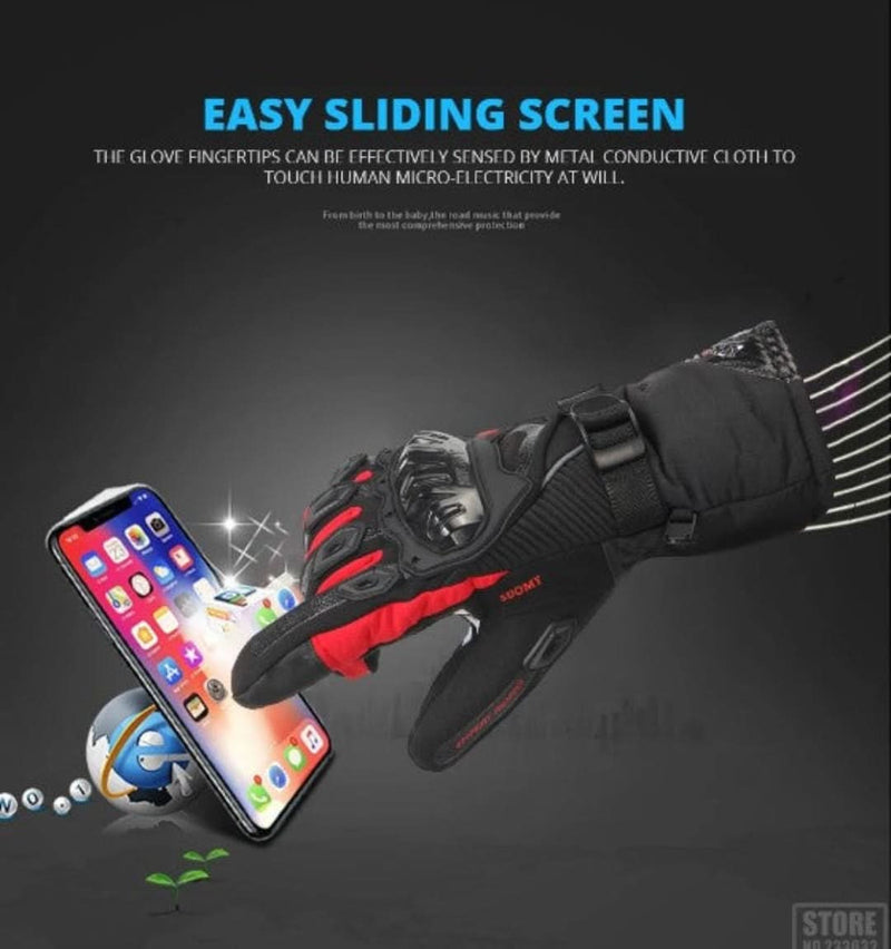 Waterproof Motorcycle Gloves for Winter - ShieldRide-Black-M-State of Style