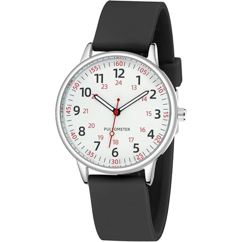 Waterproof Nurses Watch - Femke-Black-State of Style