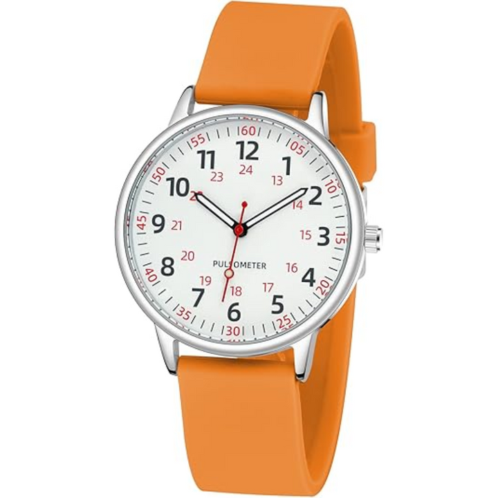 Waterproof Nurses Watch - Femke-Orange-State of Style