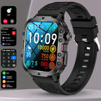Waterproof Outdoor Smartwatch - TrailMate-Silicone Black-State of Style