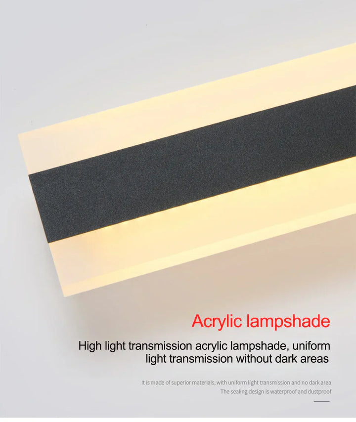 Waterproof Outdoor Wall Lamp - AquaLume-Warm White-30 x 9cm 9W-State of Style
