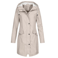 Waterproof Oversized Hooded Raincoat-APRICOT-S-State of Style