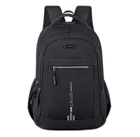 Waterproof Oxford Men's Backpack - UrbanGuard-Black-A-State of Style