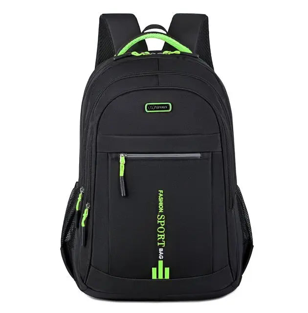 Waterproof Oxford Men's Backpack - UrbanGuard-Green-A-State of Style