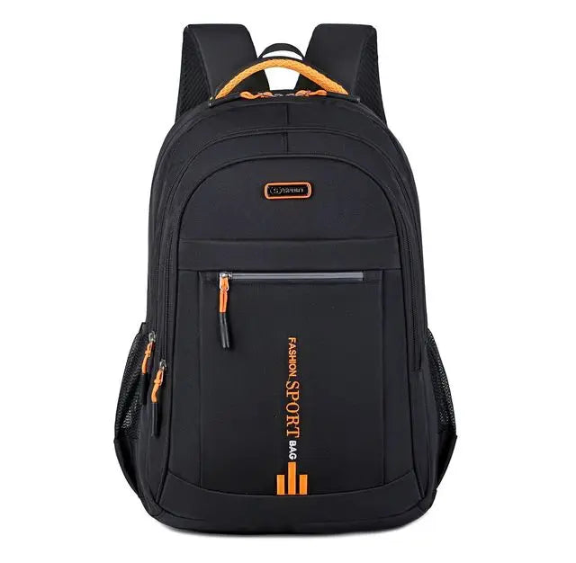 Waterproof Oxford Men's Backpack - UrbanGuard-Orange-A-State of Style