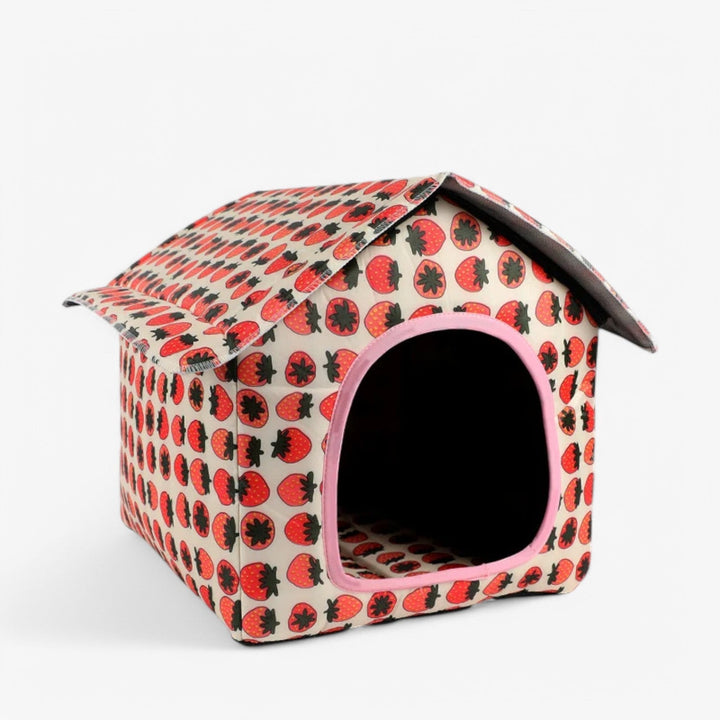 Waterproof Pet House for Outdoors – Nessa-Strawberry-State of Style