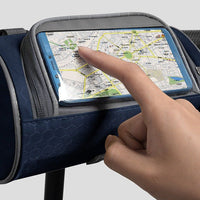 Waterproof Phone Bike Bag with Touchscreen Window - Velox-Dark blue-State of Style