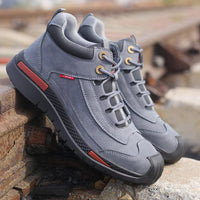 Waterproof Safety Shoes with Style and Comfort - Vigaro-Grey/Blue-7-State of Style