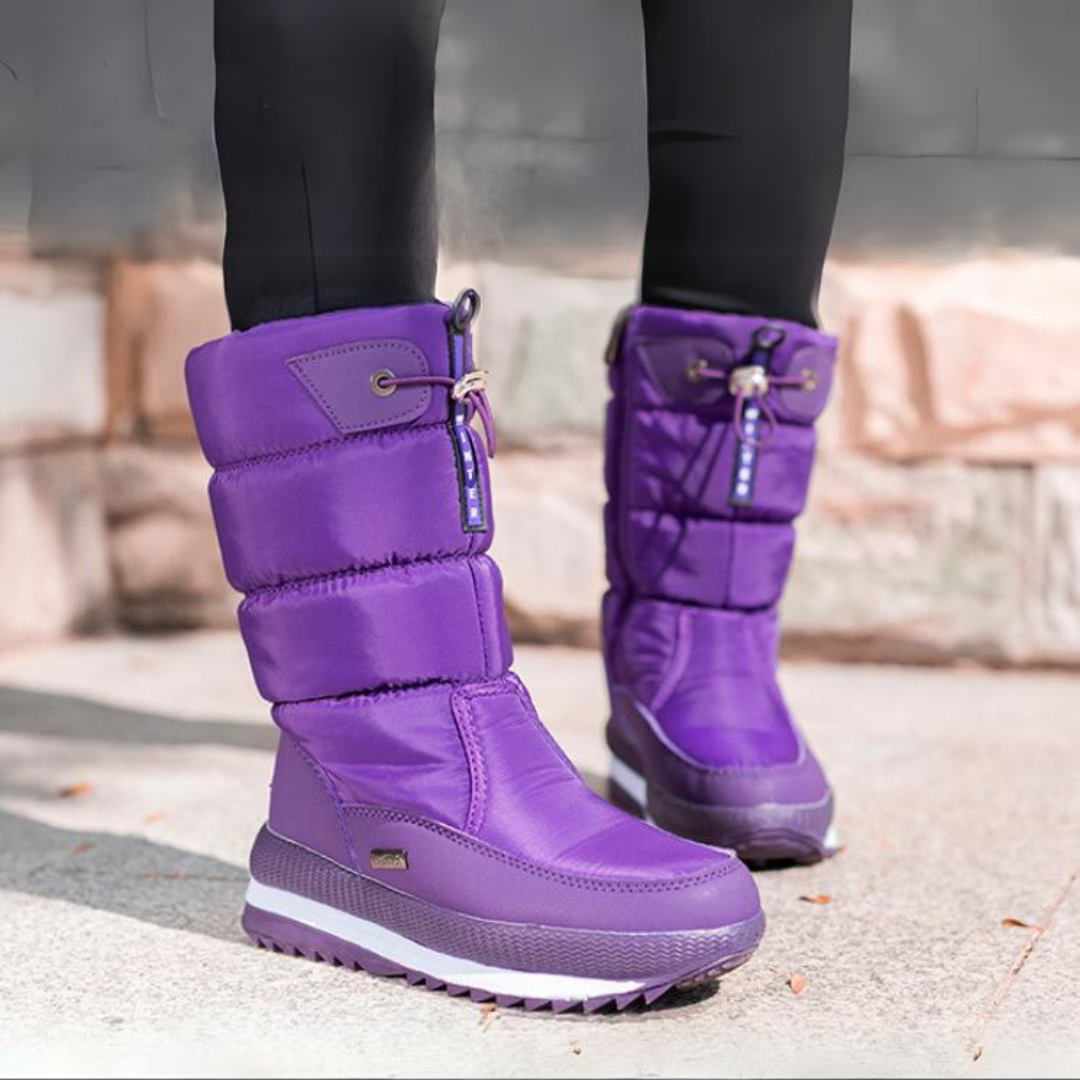 Waterproof snow boots with zipper – Nova-Purple-3.5-State of Style