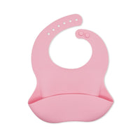Waterproof Soft Silicone Baby Bibs with Animal Print-Pink-State of Style