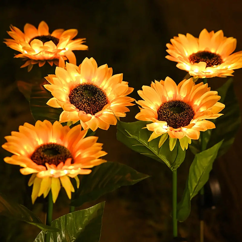 Waterproof Solar Energy Sunflower Lamp - SolarBloom-1-State of Style