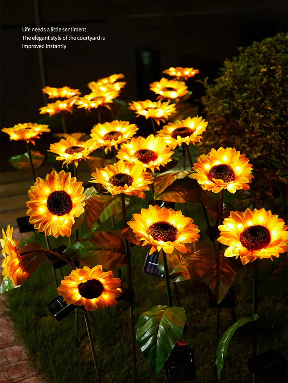 Waterproof Solar Energy Sunflower Lamp - SolarBloom-1-State of Style
