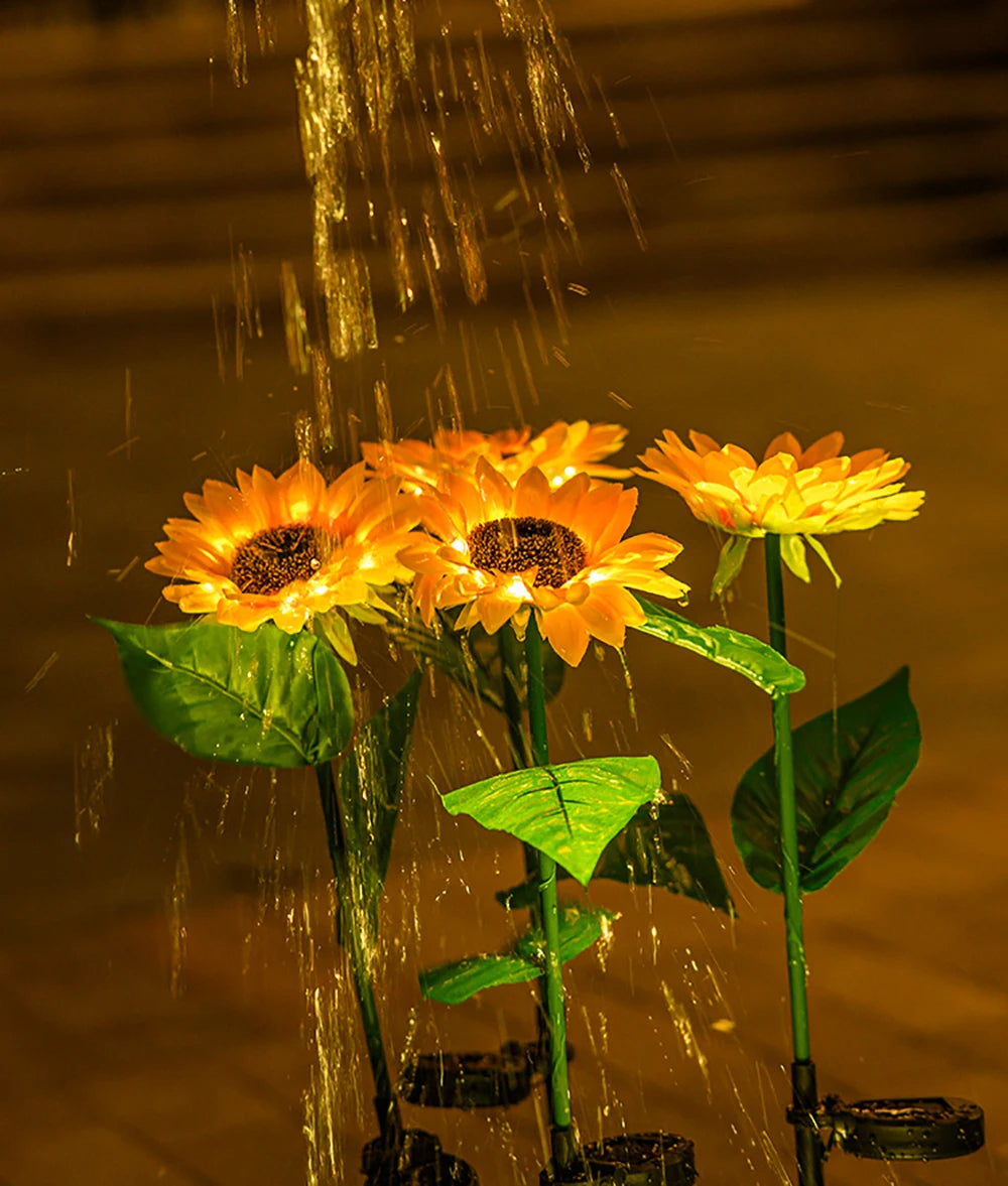 Waterproof Solar Energy Sunflower Lamp - SolarBloom-1-State of Style