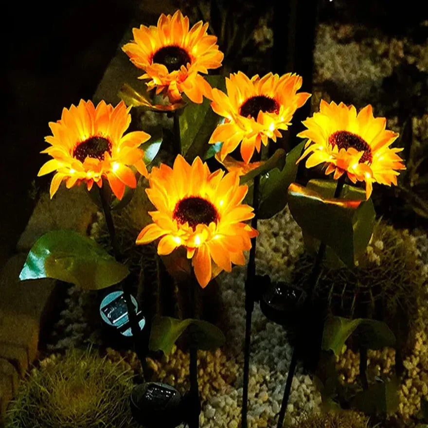 Waterproof Solar Energy Sunflower Lamp - SolarBloom-1-State of Style