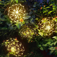 Waterproof Solar Garden Light with Firework Effect – SparkGlow-Multicoloured-State of Style