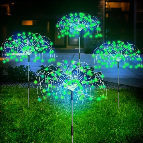 Waterproof Solar Garden Light with Firework Effect – SparkGlow-Multicoloured-State of Style