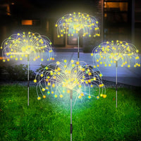 Waterproof Solar Garden Light with Firework Effect – SparkGlow-Warm White-State of Style