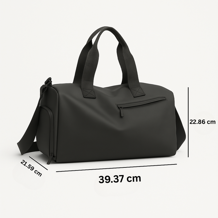 Waterproof Sports Bag with Shoe Compartment - FlexBag Pro-Black-State of Style