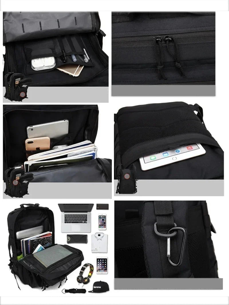 Waterproof Tactical Backpack - AdventurePack-Black-State of Style