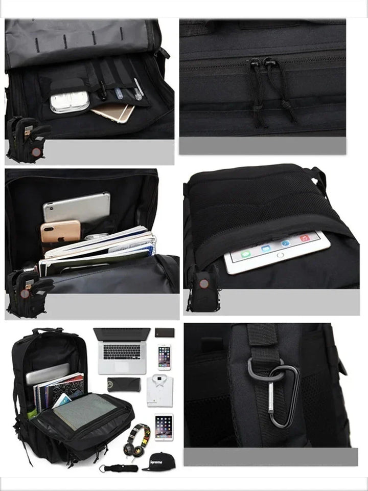Waterproof Tactical Backpack - AdventurePack-Black-State of Style