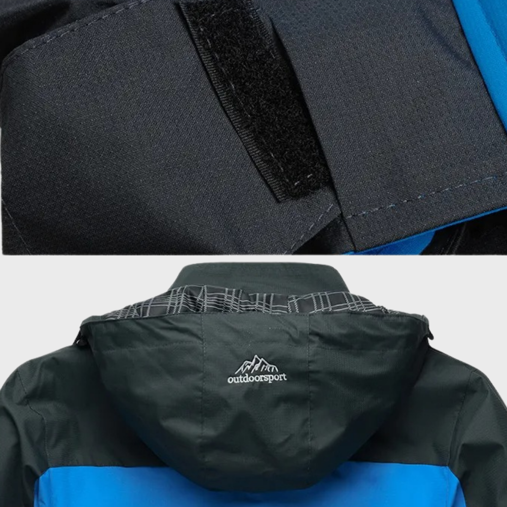 Waterproof Wind Jacket for Men - StormGuard-Blue-L-State of Style