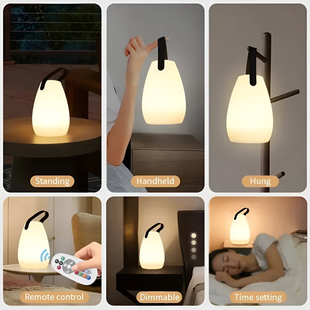 Waterproof Wireless LED Table Lamp for Indoor & Outdoor - Lumora-Round-State of Style