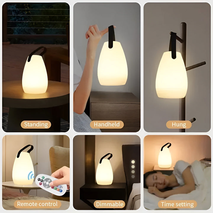 Waterproof Wireless LED Table Lamp for Indoor & Outdoor - Lumora-Round-State of Style