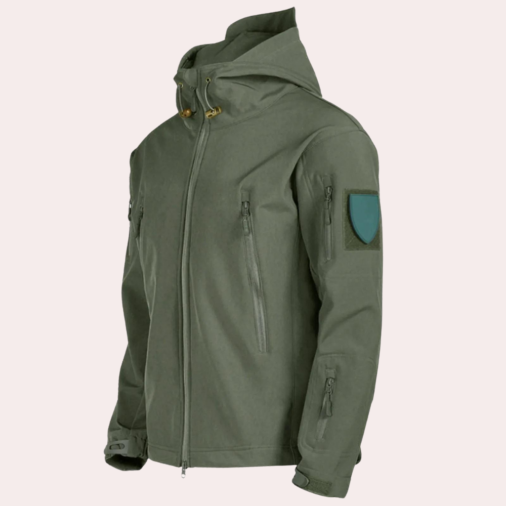 Weather-resistant Outdoor Jacket for Men - Orson-Black-S-State of Style