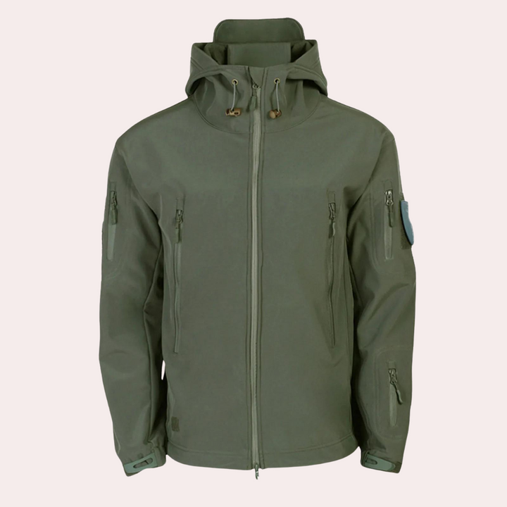 Weather-resistant Outdoor Jacket for Men - Orson-Black-S-State of Style