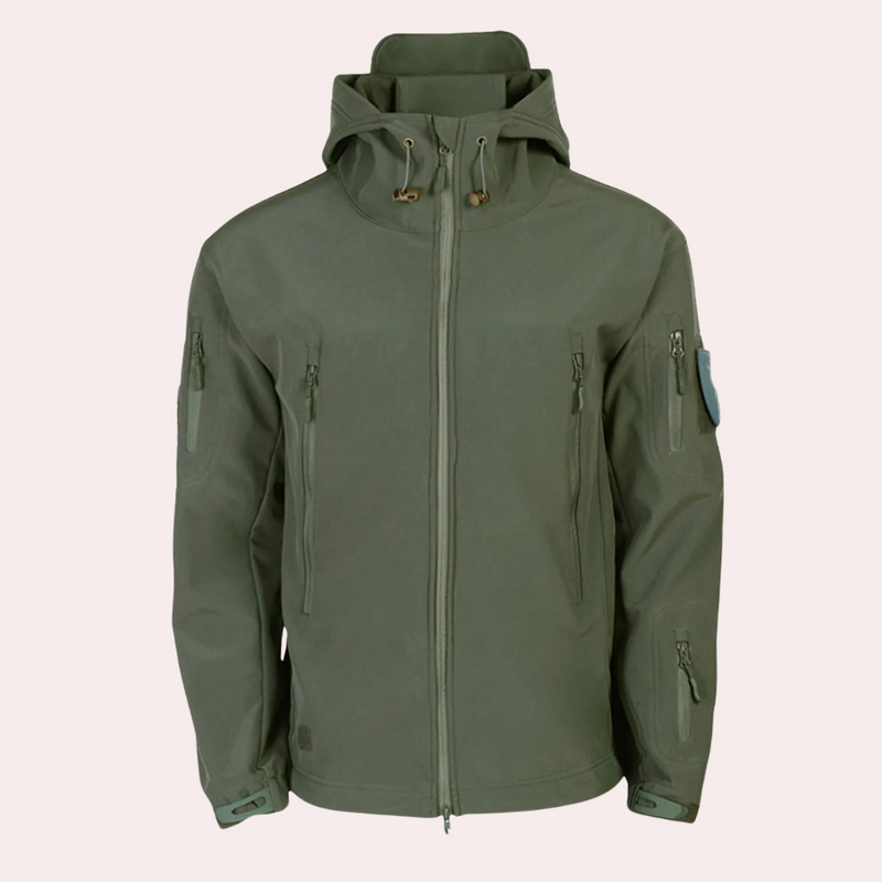 Weather-resistant Outdoor Jacket for Men - Orson-Black-S-State of Style