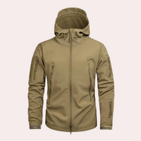 Weather-resistant Outdoor Jacket for Men - Orson-Brown-S-State of Style