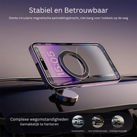 Magnetic phone holder with metal base – GripMount (1+1 FREE)