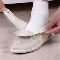 Wide Orthopedic Diabetic Women's Shoes - ComfortPlus-Cream-3.5-State of Style