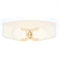 Wide Parisian Chic Belt-White-State of Style