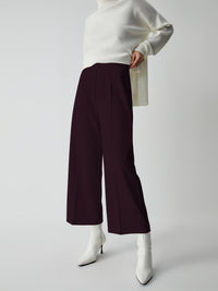 Wide Trousers for Women - Selina-Bordeaux-XS-State of Style