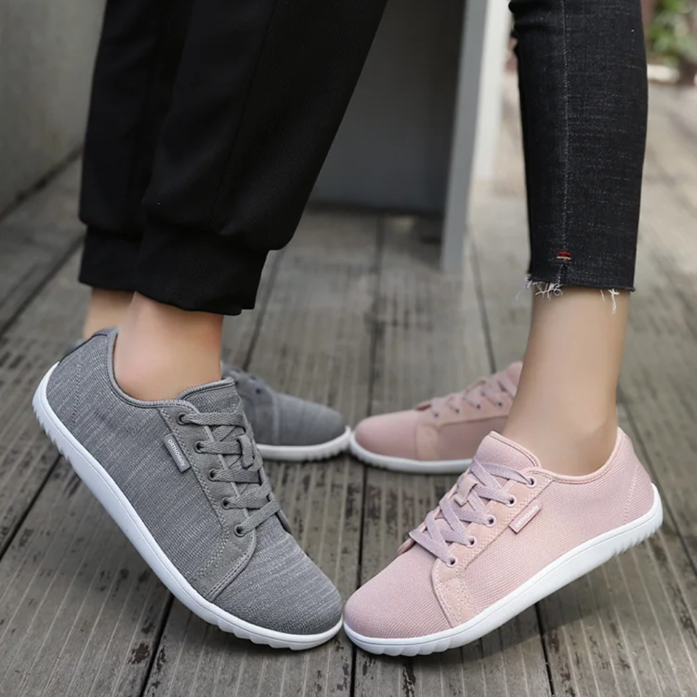Wide Zero Drop Sneakers - StrideEase-3.5-Black-State of Style