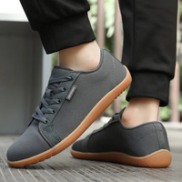 Wide Zero Drop Sneakers - StrideEase-3.5-Black-State of Style
