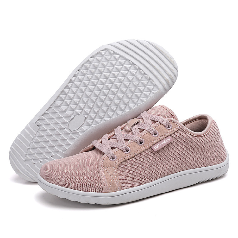 Wide Zero Drop Sneakers - StrideEase-3.5-Pink-State of Style