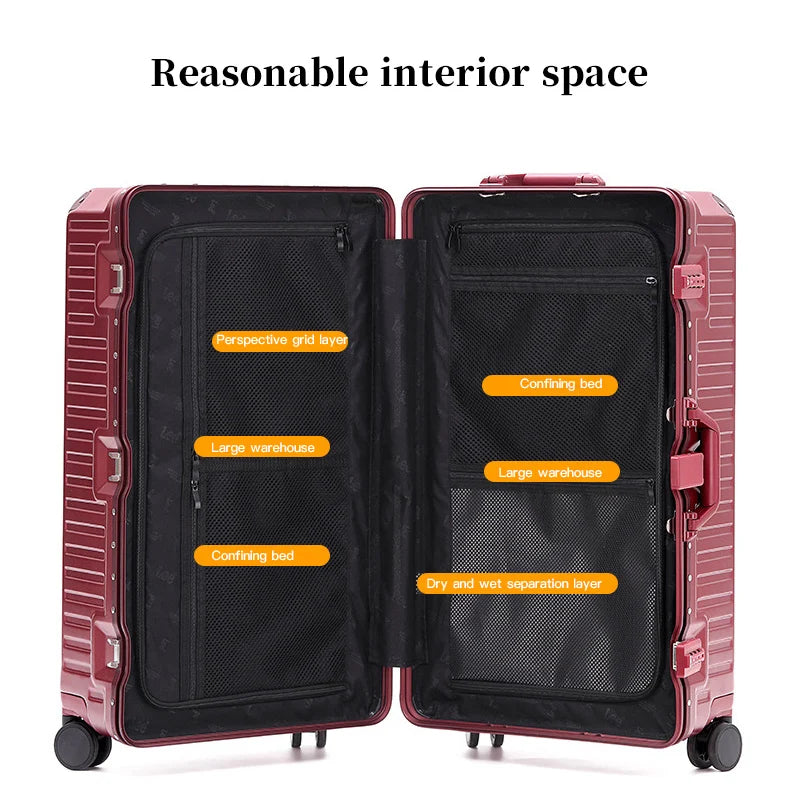 Wider grip hard shell suitcase – Lisbon-Gray-S (45 L)-State of Style
