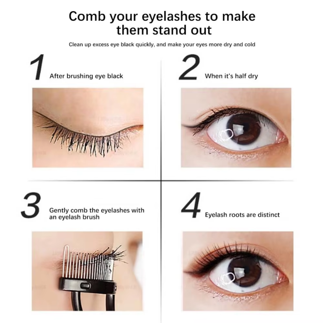 Wimperkam & Separator - Precisie Tool voor Perfecte Wimpers-Zwart-State of Style