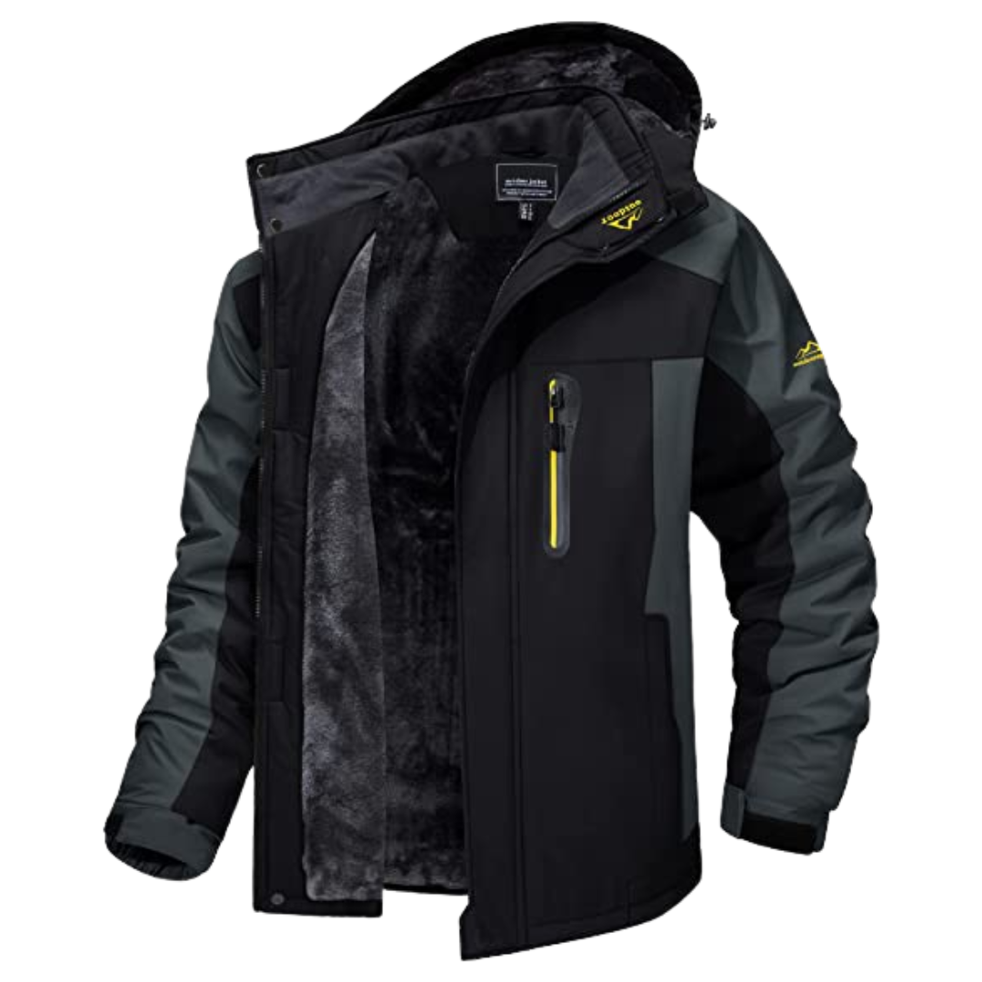 Wind- and Water-Resistant Men's Jacket - Dylan-Black-S-State of Style