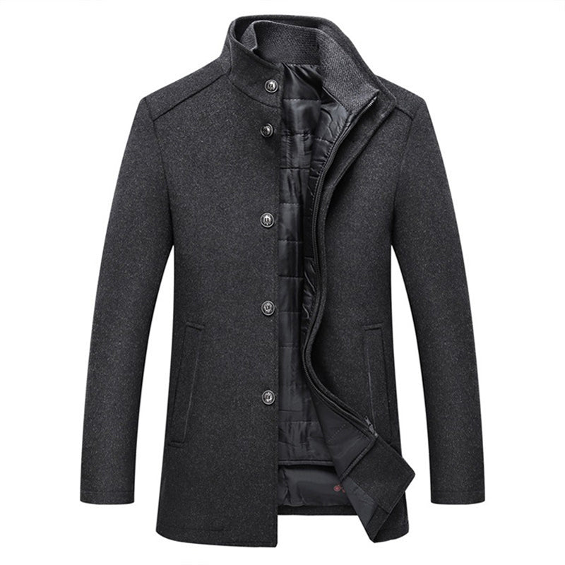 Windproof Striped Men's Jacket - Logan™-Grey-M-State of Style