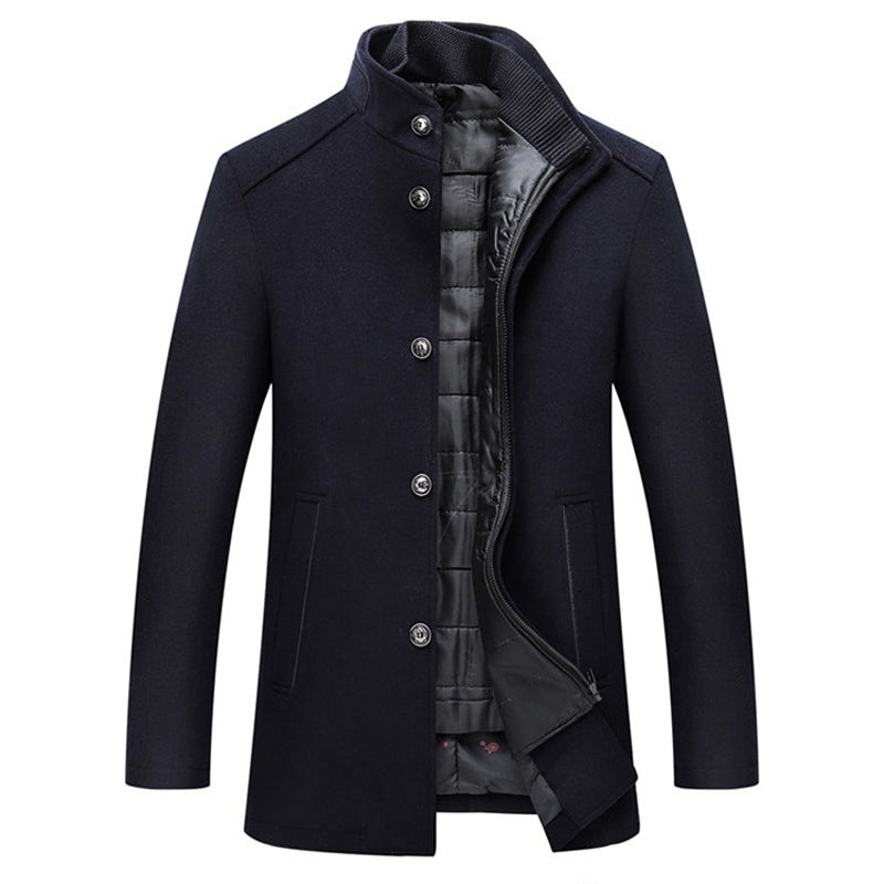 Windproof Striped Men's Jacket - Logan™-Marine blue-M-State of Style