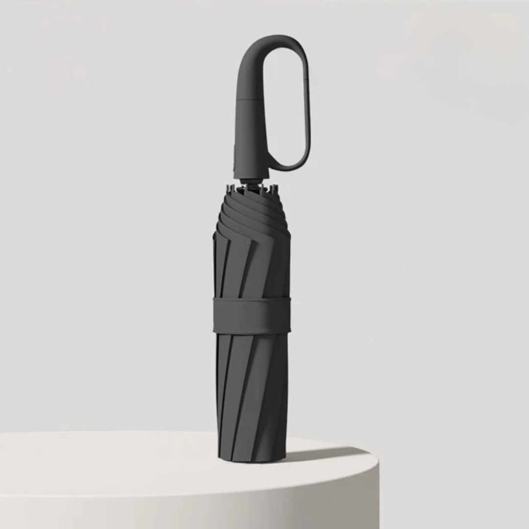Windproof Umbrella with Reflective Edge - StormGuard-Black-State of Style
