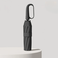 Windproof Umbrella with Reflective Edge - StormGuard-Black-State of Style